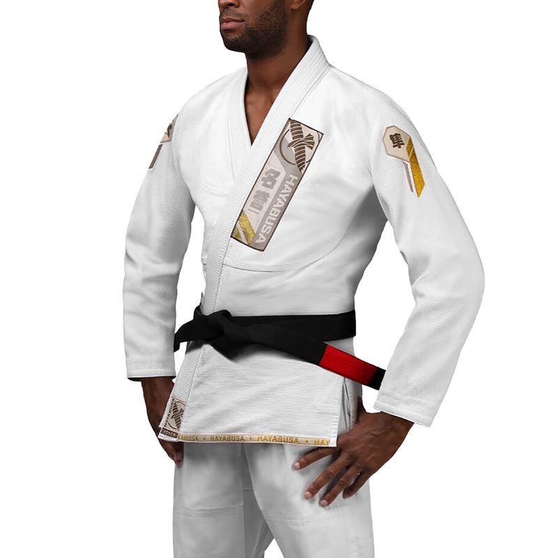 Hayabusa Ascend Олекотено кимоно за джиу джицу GI бяло PLWJG-W-A3