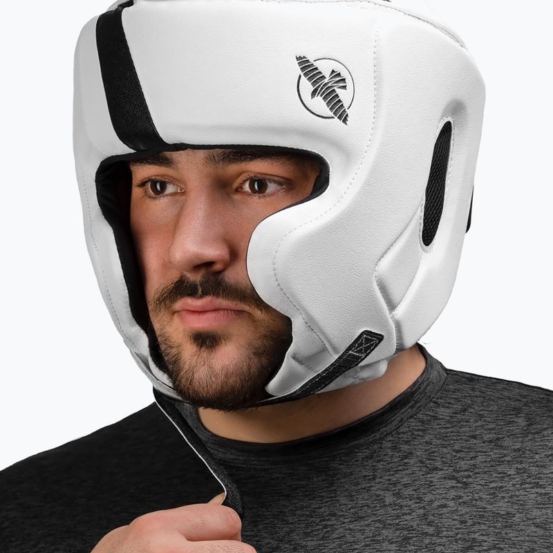 Hayabusa T3 Headgear бяла/черна боксова каска 5