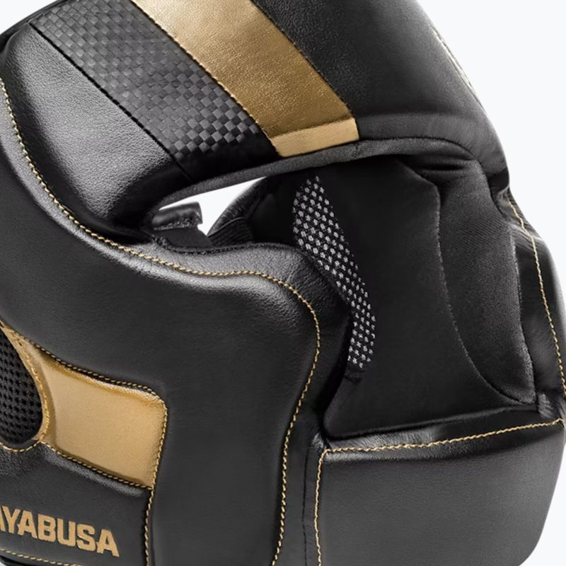 Боксова каска Hayabusa T3 Headgear black/gold 3