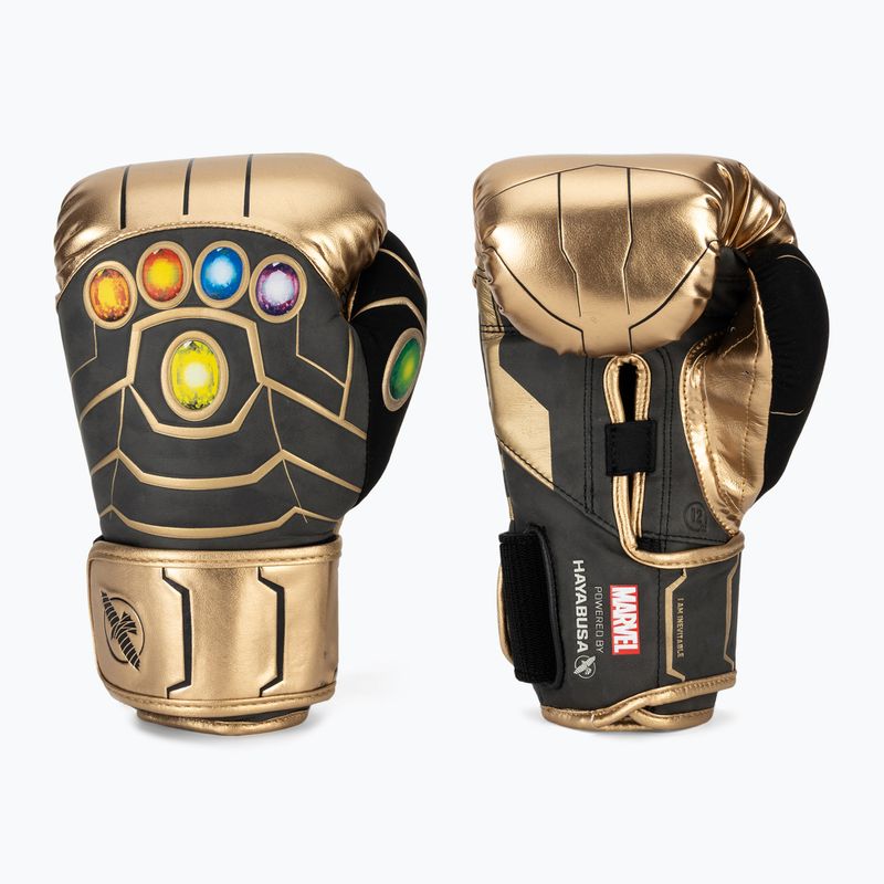 Боксови ръкавици Hayabusa Thanos на Marvel gold/black 2