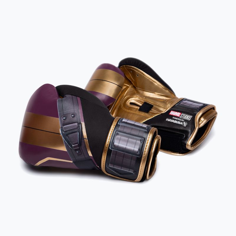 Hayabusa Батрок на Marvel лилави/златни боксови ръкавици 6