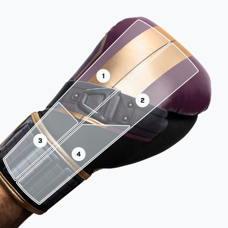 Hayabusa Батрок на Marvel лилави/златни боксови ръкавици 8