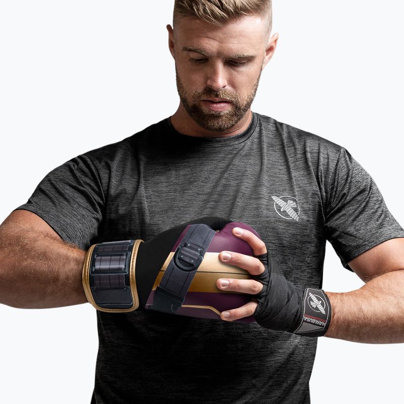 Hayabusa Батрок на Marvel лилави/златни боксови ръкавици 10