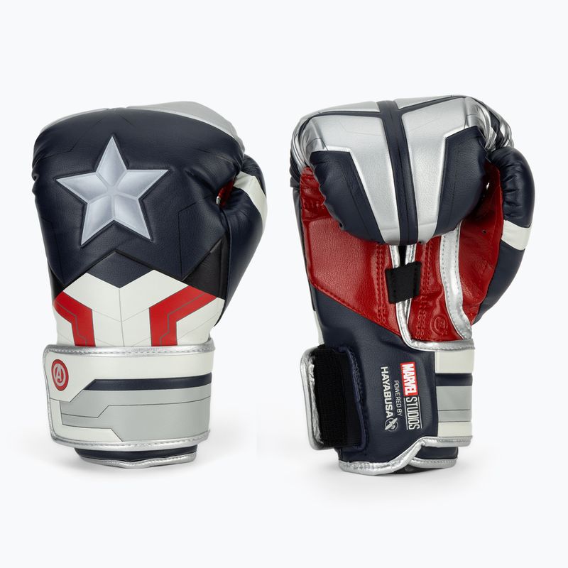 Боксови ръкавици Hayabusa Marvel's Captain America silver/blue