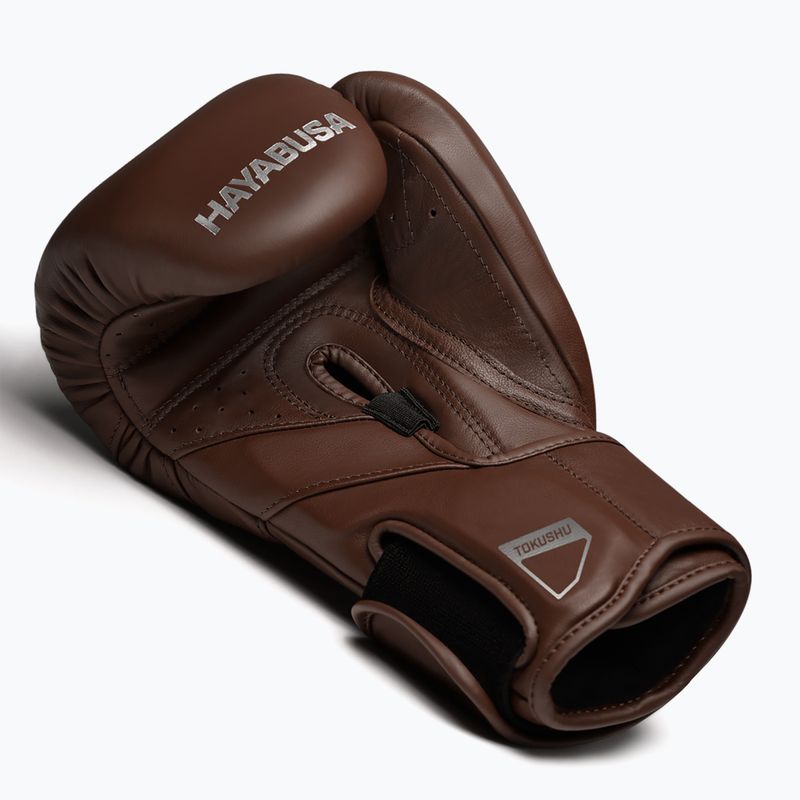 Боксови ръкавици Hayabusa T3 Kanpeki walnut brown 3