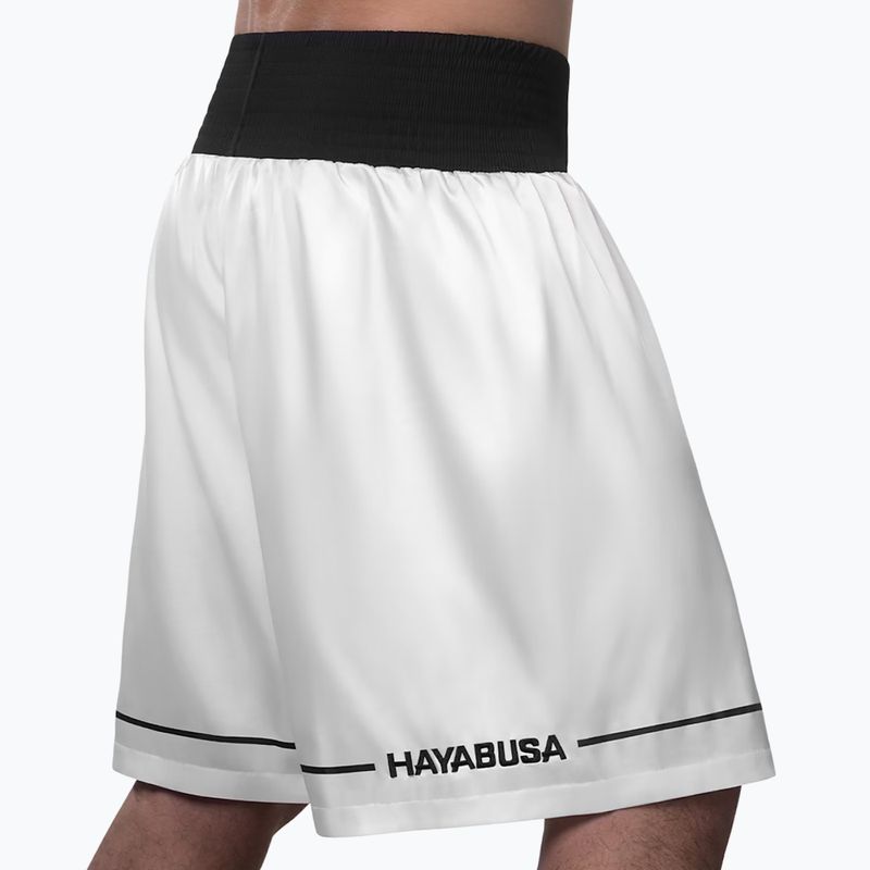 Hayabusa Pro Боксови тренировъчни шорти бели 3