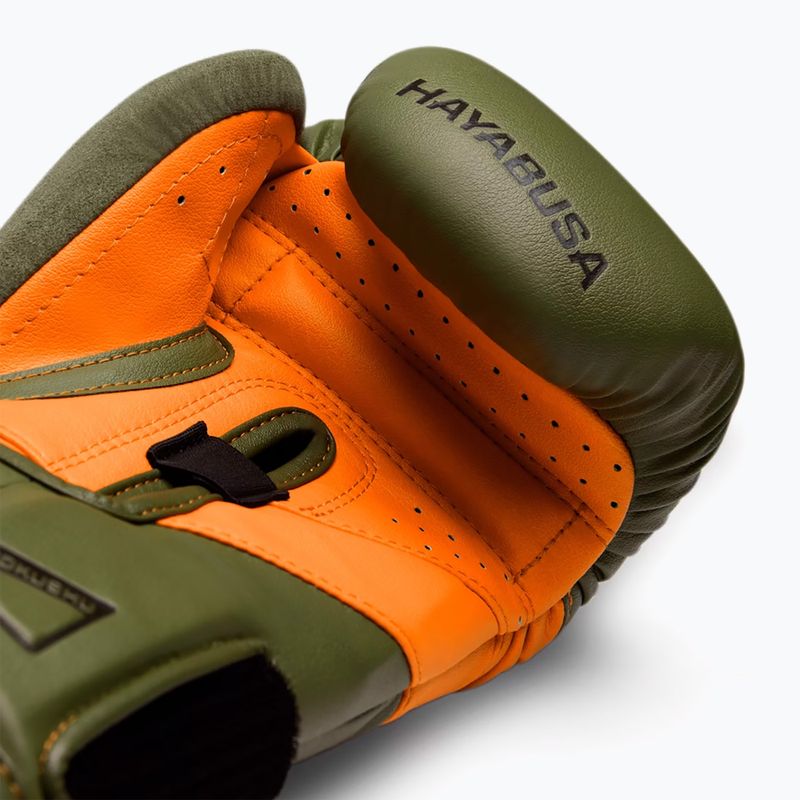 Боксови ръкавици Hayabusa T3 green/orange 4