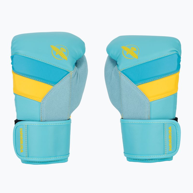 Боксови ръкавици Hayabusa T3 blue/yellow 2