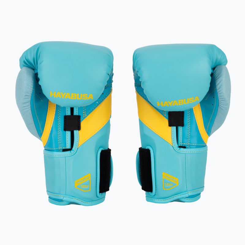 Боксови ръкавици Hayabusa T3 blue/yellow 3