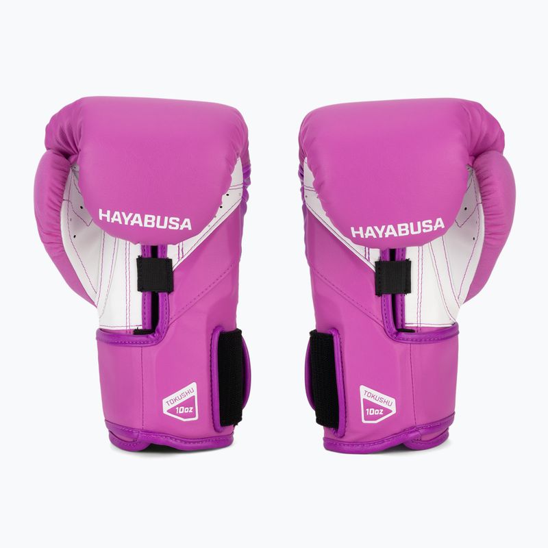 Hayabusa T3 Neon неоново лилави боксови ръкавици 3
