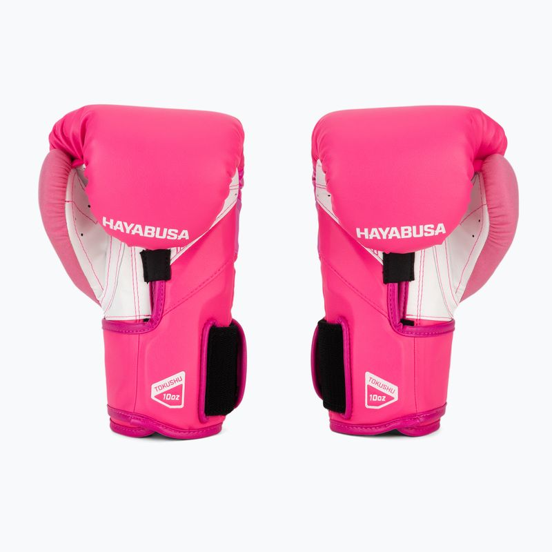 Hayabusa T3 Neon неоново розови боксови ръкавици 3