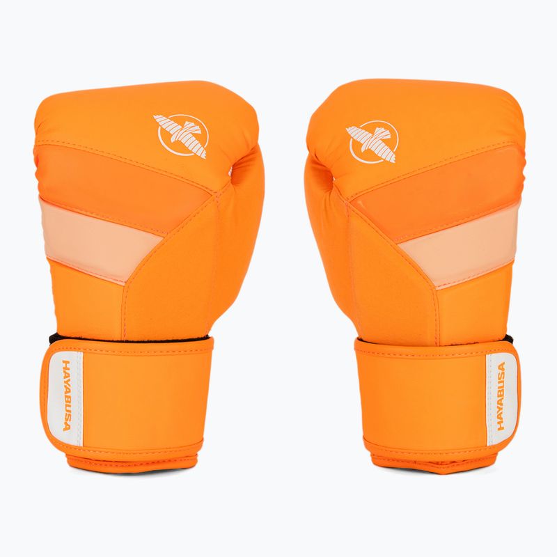 Hayabusa T3 Neon неоново оранжеви боксови ръкавици 2
