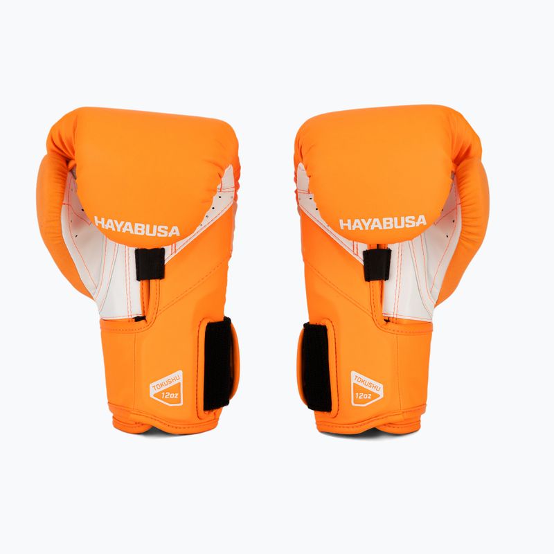 Hayabusa T3 Neon неоново оранжеви боксови ръкавици 3
