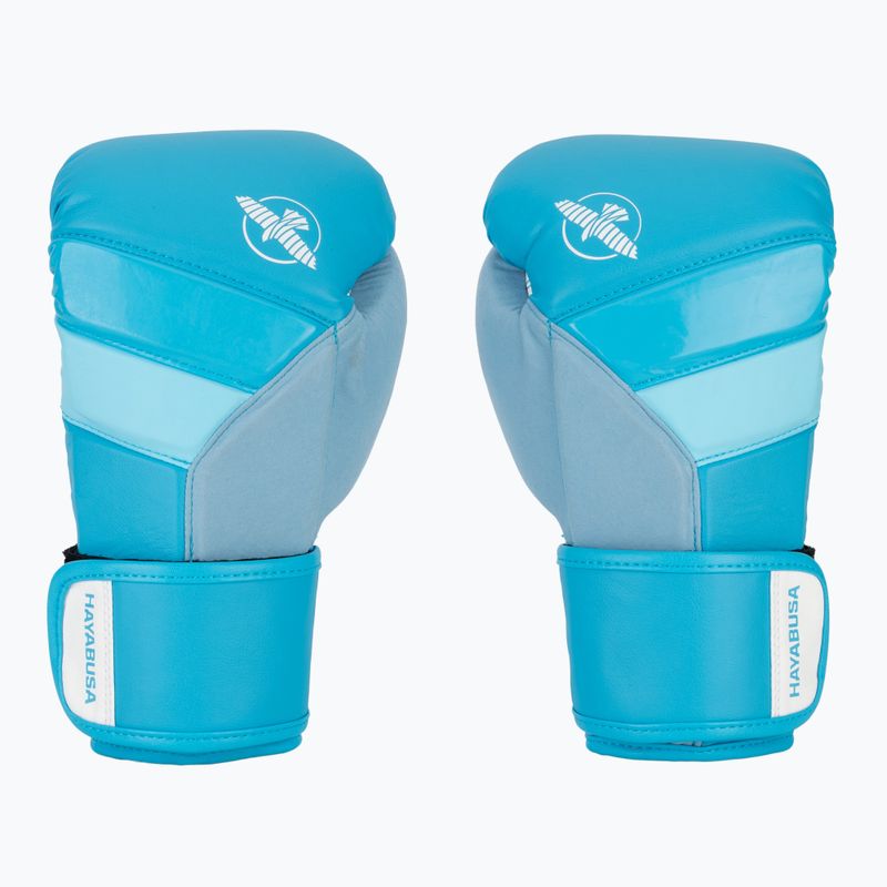 Hayabusa T3 Neon неоново сини боксови ръкавици 2