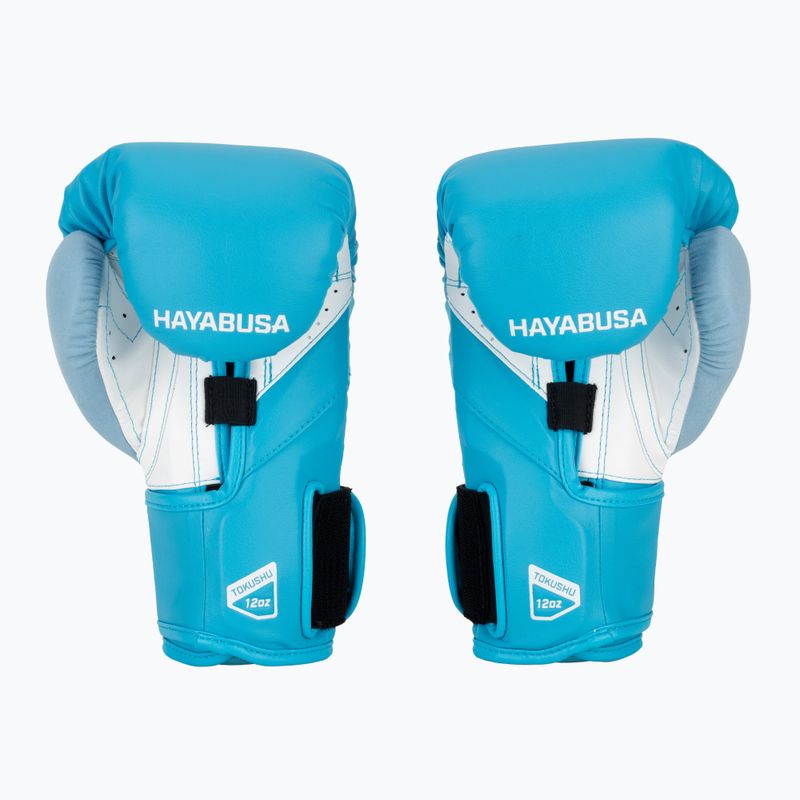 Hayabusa T3 Neon неоново сини боксови ръкавици 3