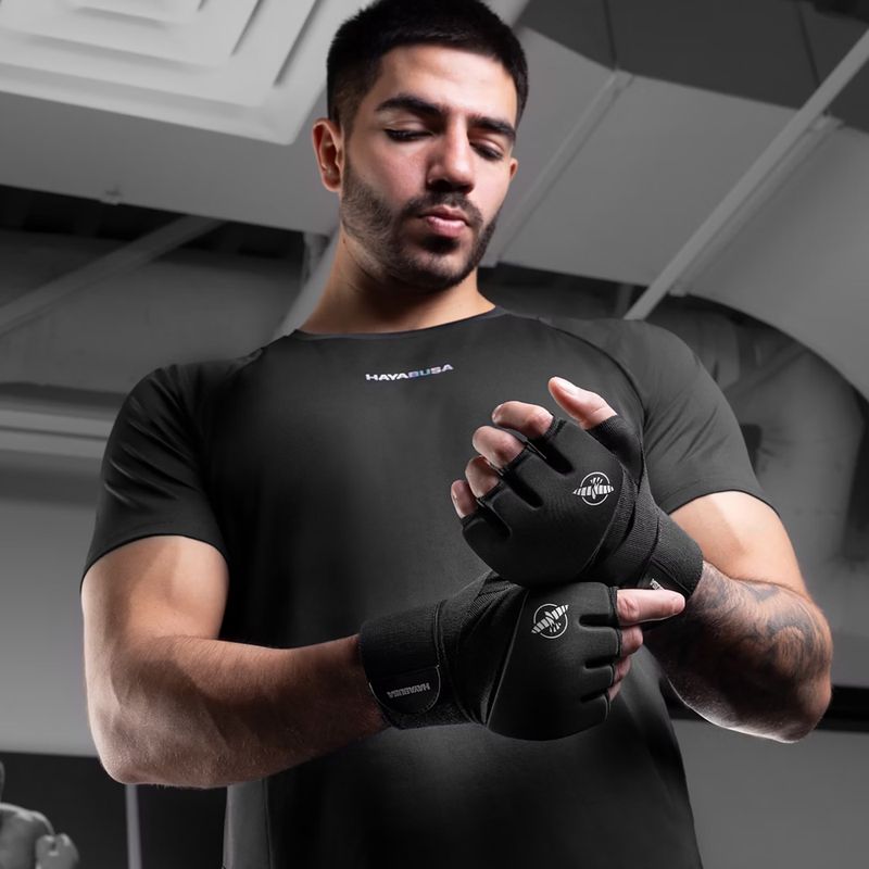 Hayabusa Elite Quick Wraps граплинг ръкавици черни 7