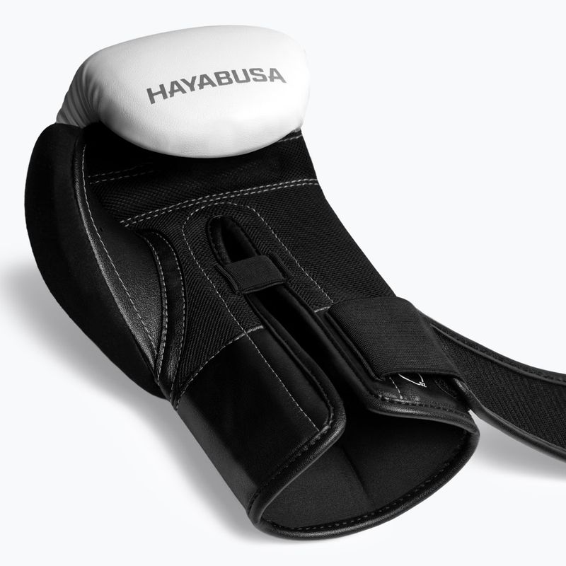 Боксови ръкавици Hayabusa E1 Boxing white/silver 2
