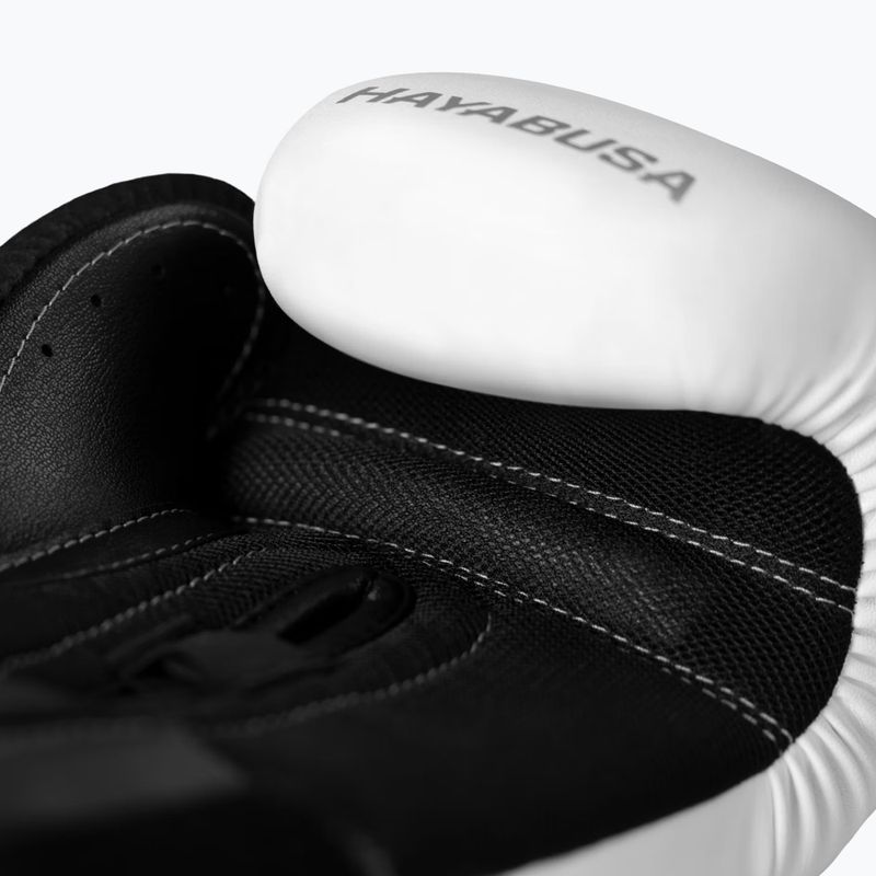 Боксови ръкавици Hayabusa E1 Boxing white/silver 3
