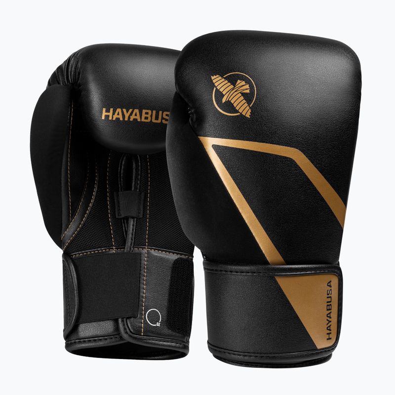 Боксьорски ръкавици Hayabusa E1 Boxing black/gold 2