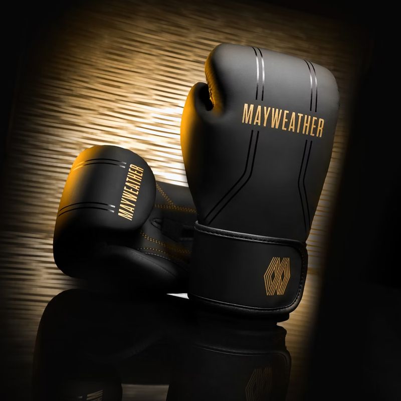 Боксови ръкавици Hayabusa Mayweather Contender черни/златни 2
