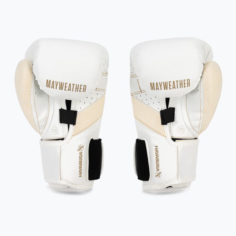Hayabusa Mayweather Champ бели/златни боксови ръкавици 3