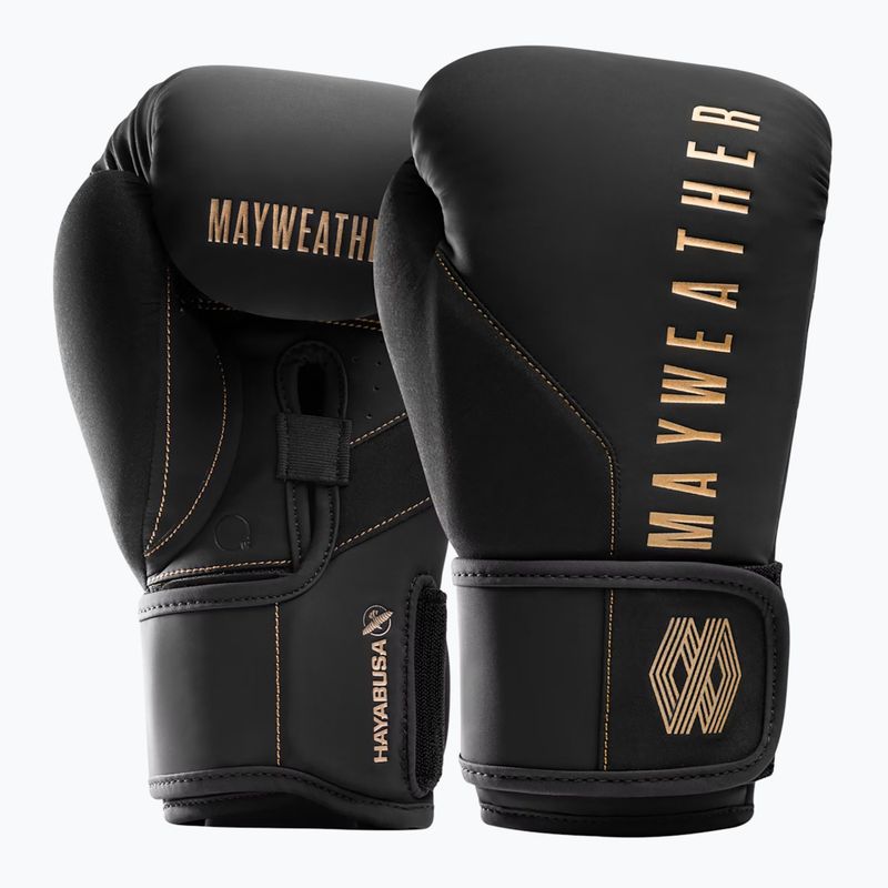 Hayabusa Mayweather Champ черни/златни боксови ръкавици