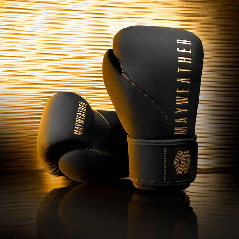 Hayabusa Mayweather Champ черни/златни боксови ръкавици 2