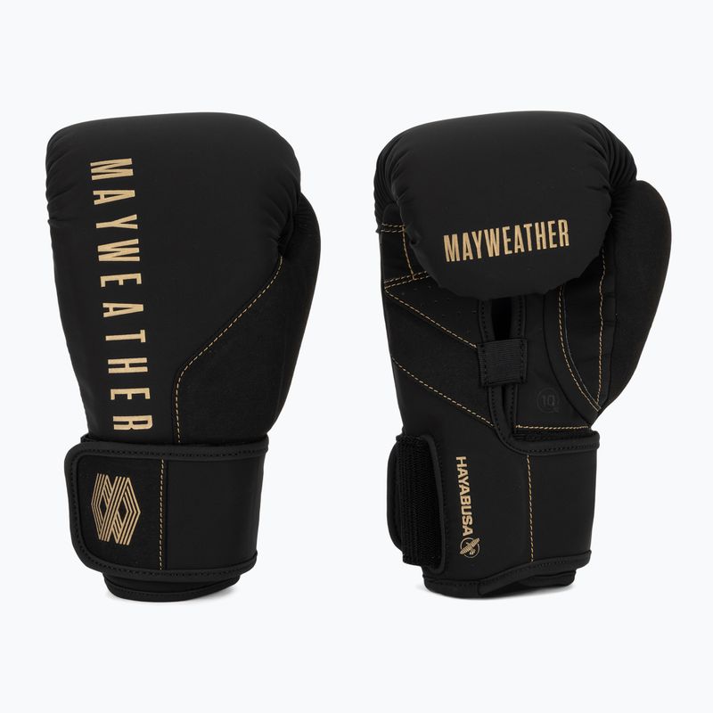 Hayabusa Mayweather Champ черни/златни боксови ръкавици 2