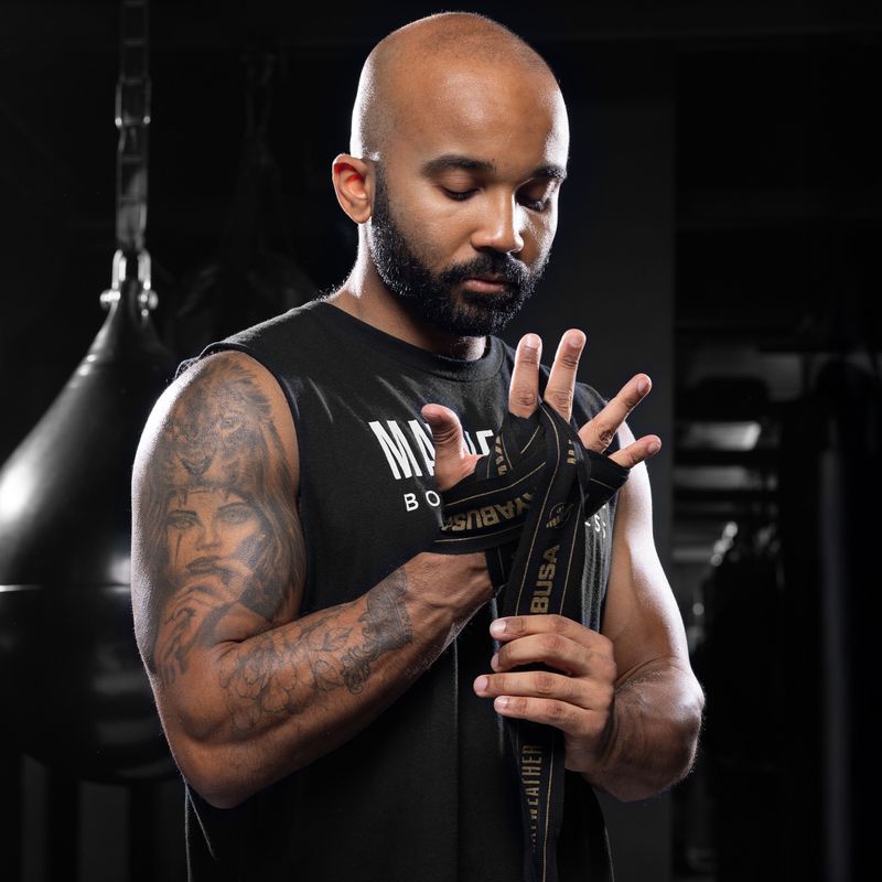 Боксови превръзки Hayabusa Mayweather Stretch 450 g black/gold 5