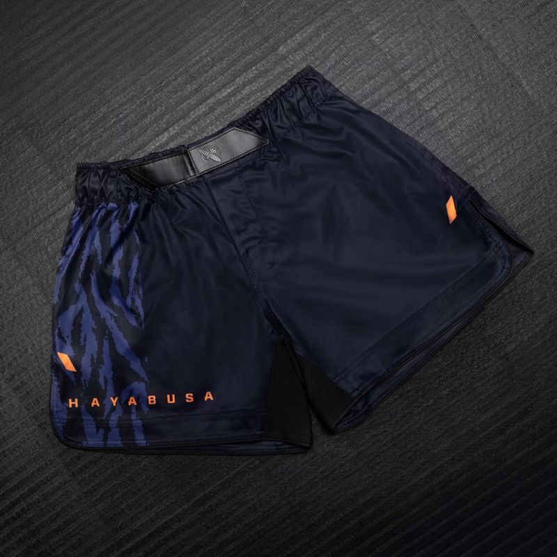 Мъжки тренировъчни шорти Hayabusa Apex Fight Mid navy/orange 3