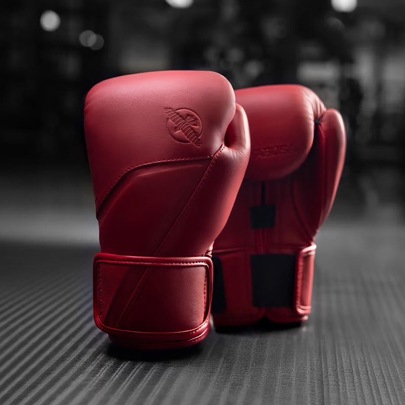 Боксови ръкавици Hayabusa E1 Leather red 5