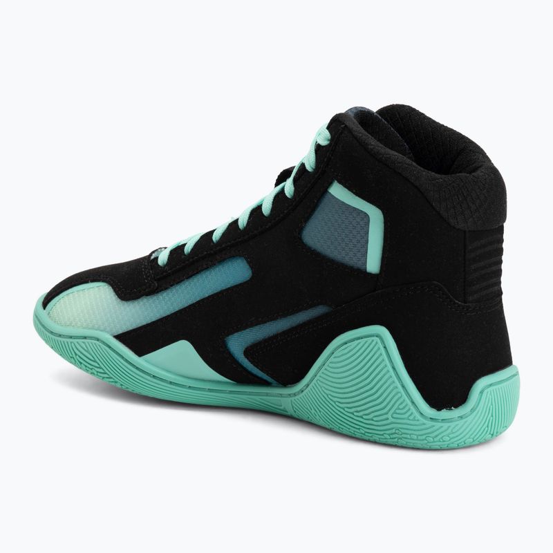 Боксьорски обувки Hayabusa Surge black/cyan 3