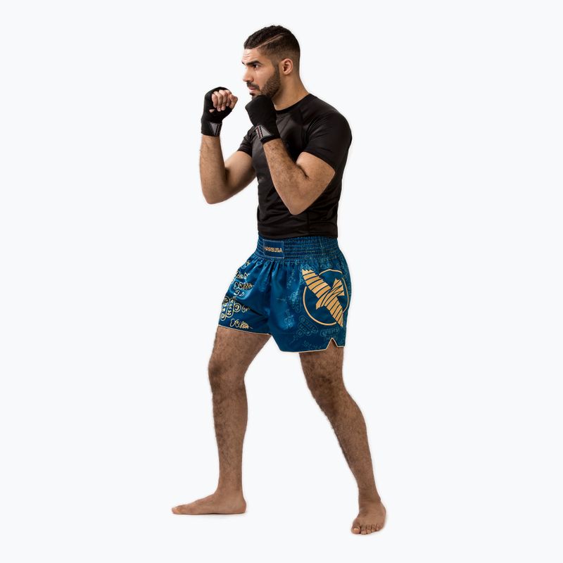 Мъжки тренировъчни шорти Hayabusa Falcon Muay Thai blue 3