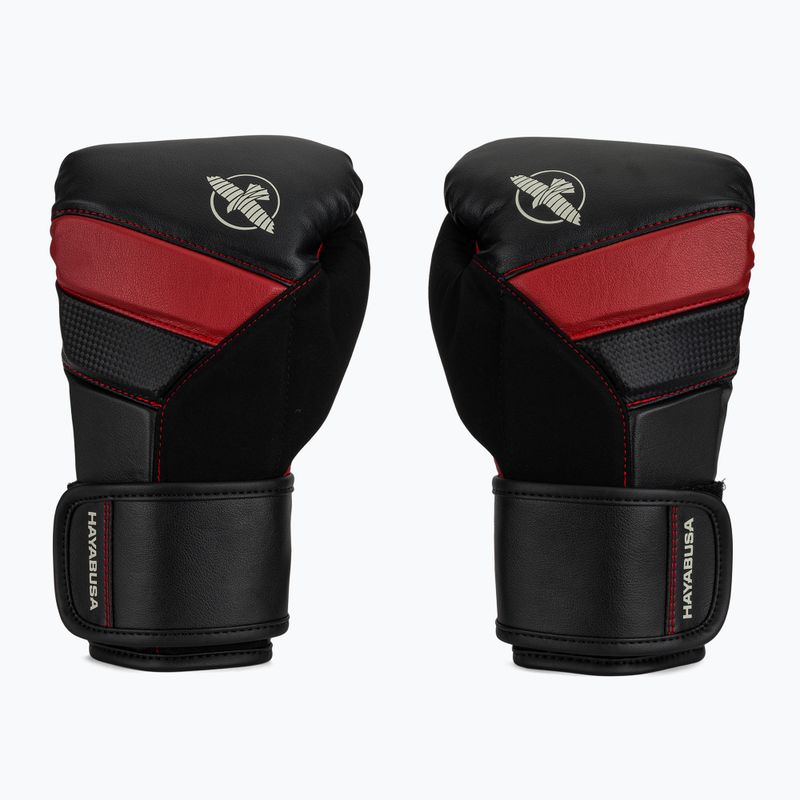 Боксови ръкавици Hayabusa T3 black/red 2