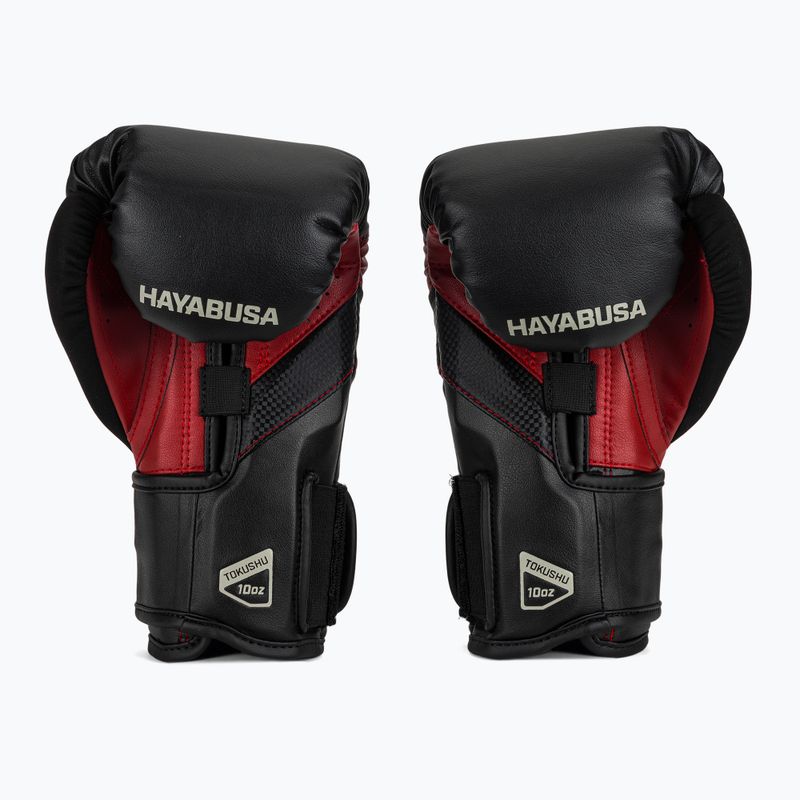 Боксови ръкавици Hayabusa T3 black/red 3