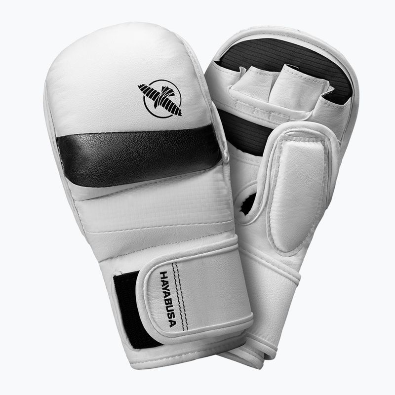 Hayabusa T3 Hybrid бели/черни граплинг ръкавици