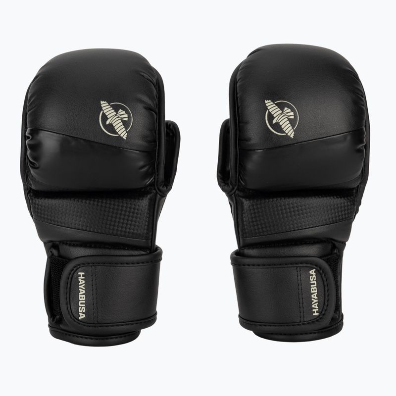 Hayabusa T3 Hybrid черни граплинг ръкавици 2