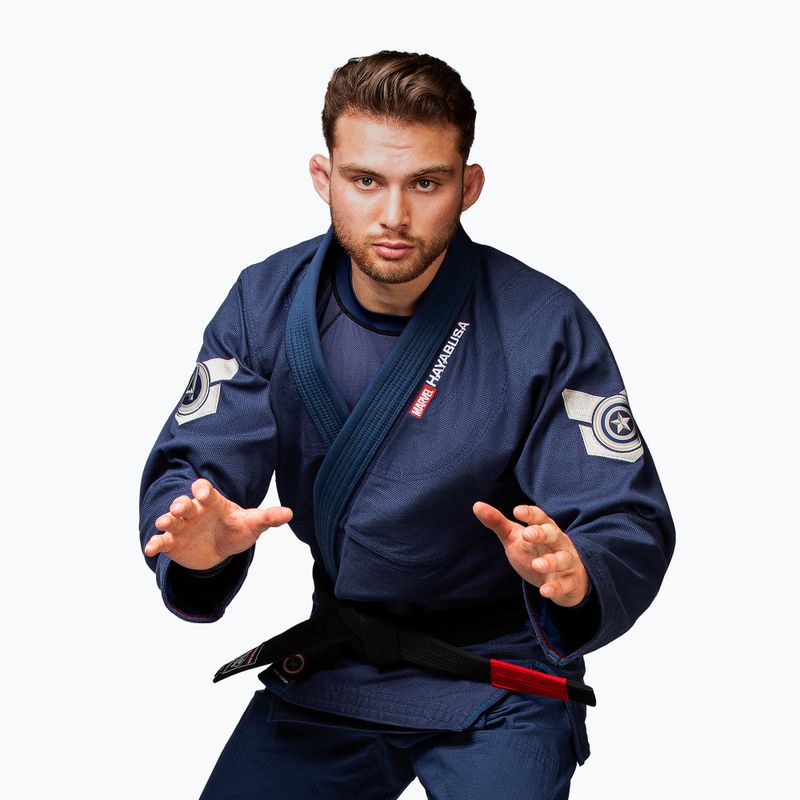 GI за бразилско джу-джицу Hayabusa Капитан Америка на Марвел син 6