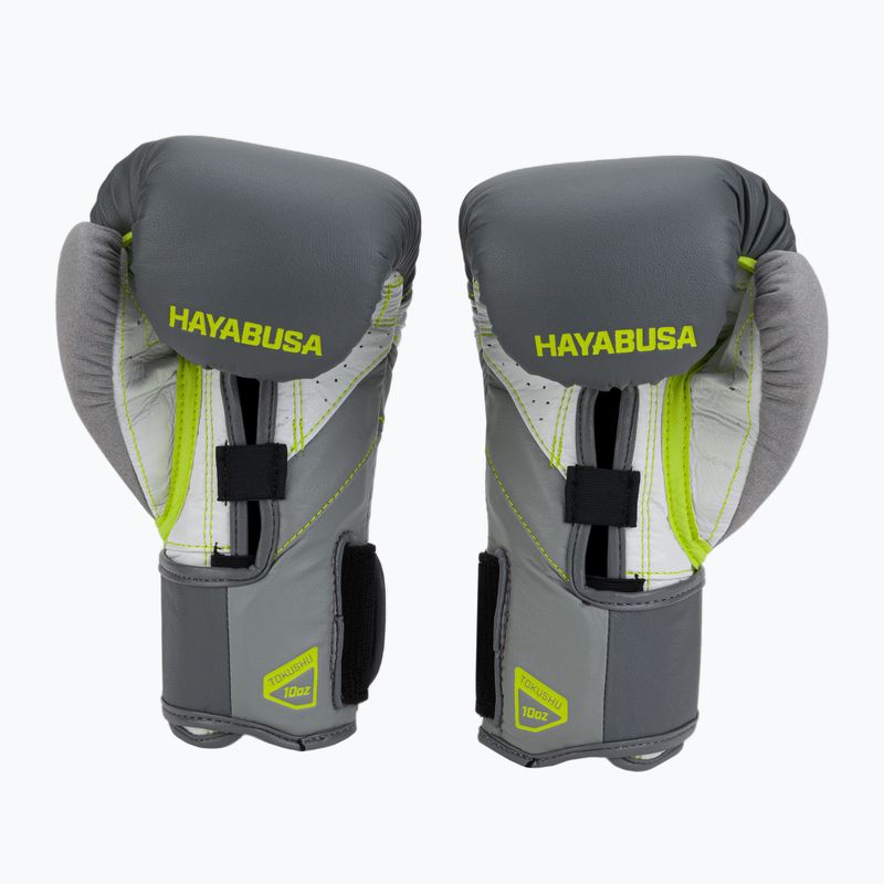 Hayabusa T3 боксови ръкавици сиви/жълти T314G 2