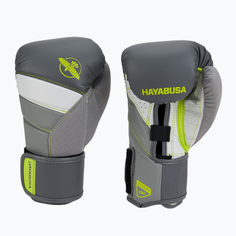 Hayabusa T3 боксови ръкавици сиви/жълти T314G 3