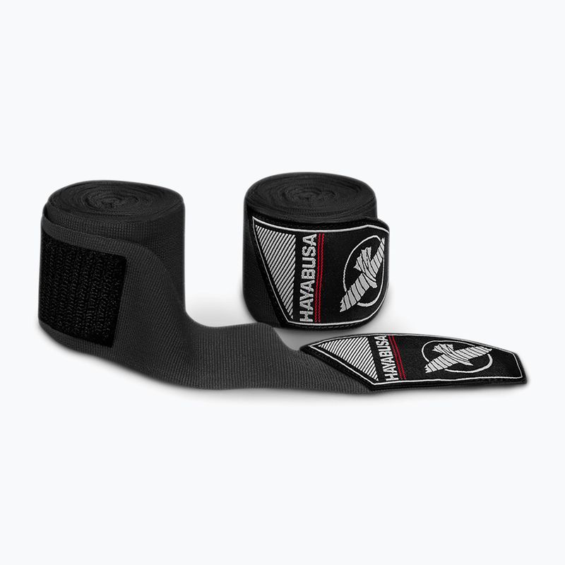 Hayabusa Perfect Stretch Младежки боксови превръзки за ръце 450 cm черни 2