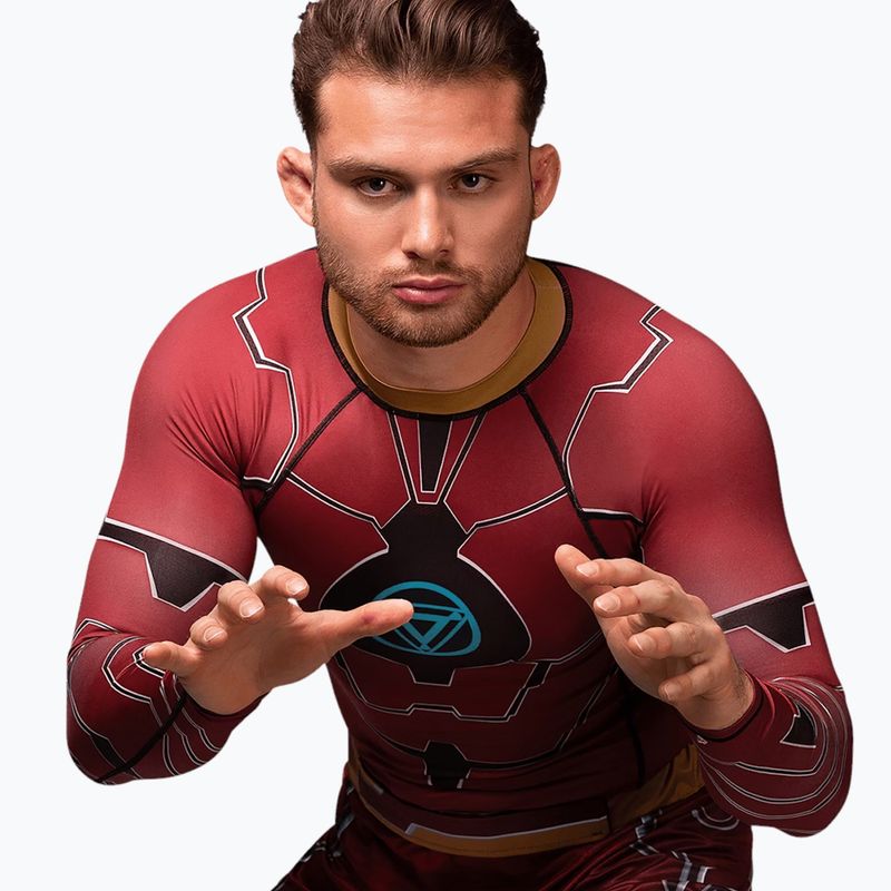 Hayabusa мъжки рашгард с дълъг ръкав Marvel's Iron Man червен 3