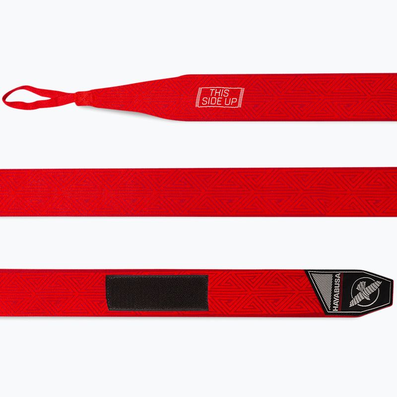 Hayabusa Perfect Stretch Printed 450 cm червени племенни боксови превръзки 3