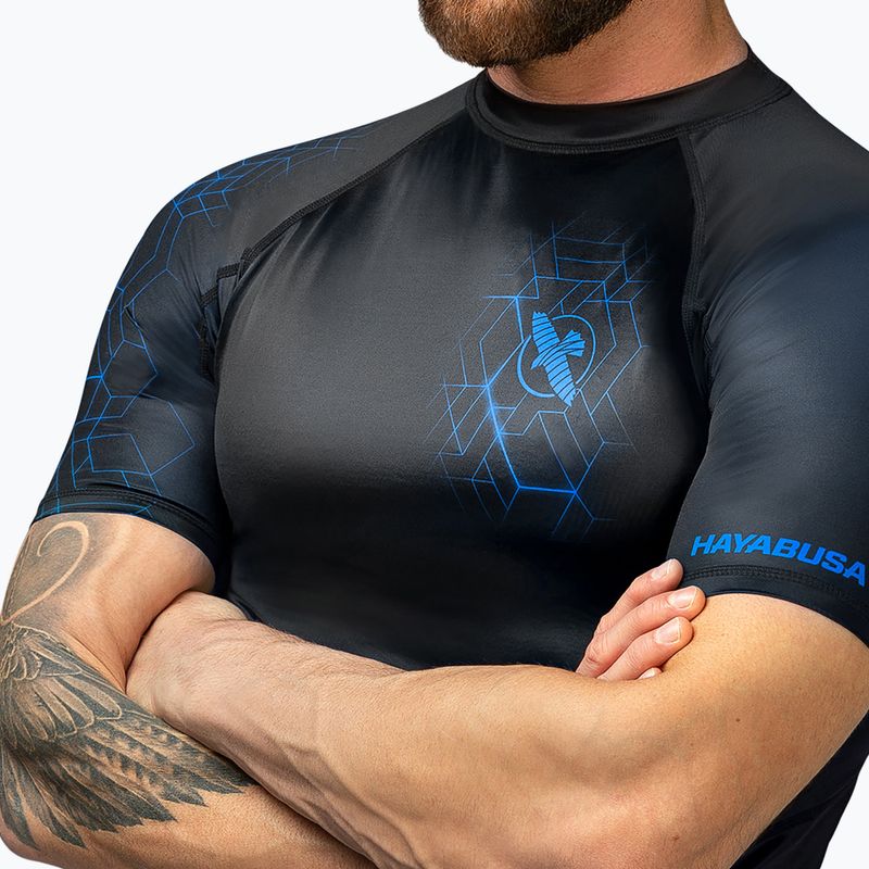 Мъжка предпазна жилетка  Hayabusa Geo Rashguard Shortsleeve blue 3