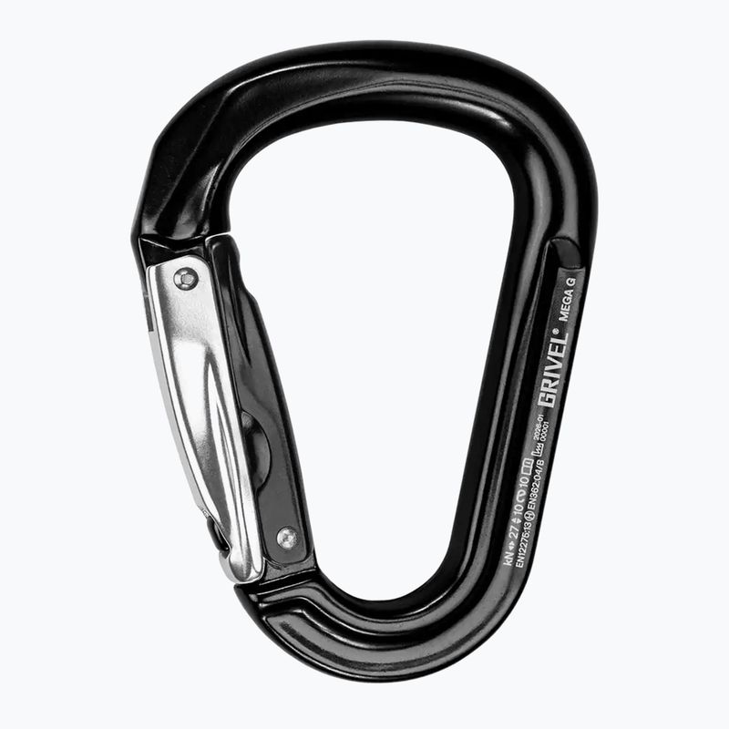 Катерачен карабинер Grivel Mega K6G Twin Gate black/black