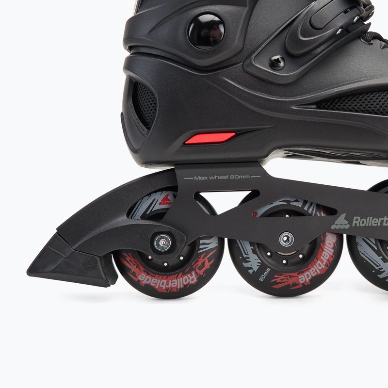 Мъжки ролкови кънки Rollerblade RB 80 black/red 7