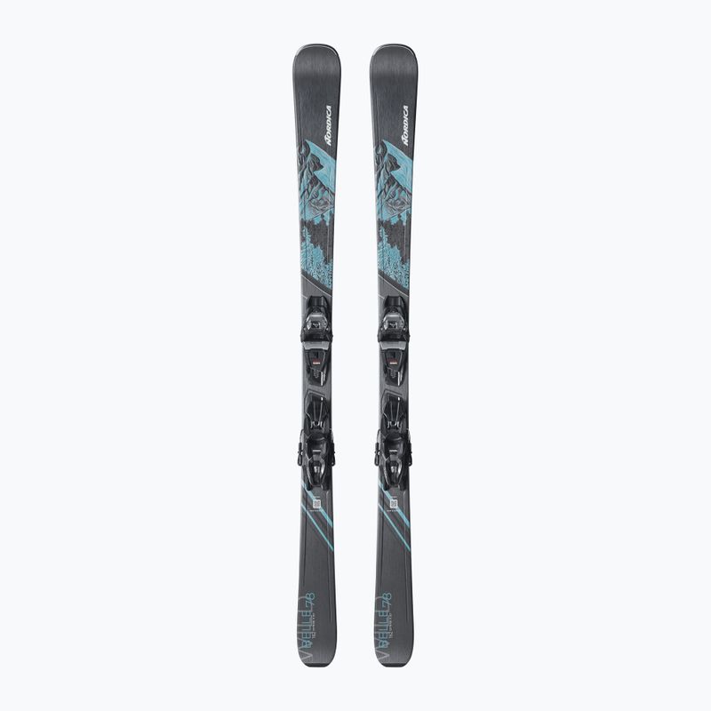 Дамски ски за спускане Nordica Wild Belle 78 + ски автомати TP2COMP10 FDT black/water