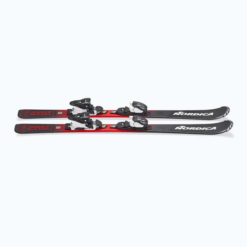 Детски ски за спускане със ски автомати Nordica Team JR (110-150) + J7.0 FDT black/red 5