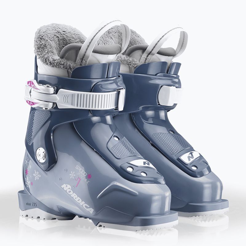 Детски ски обувки Nordica Speedmachine J 1 blue/light blue/fucsia 7