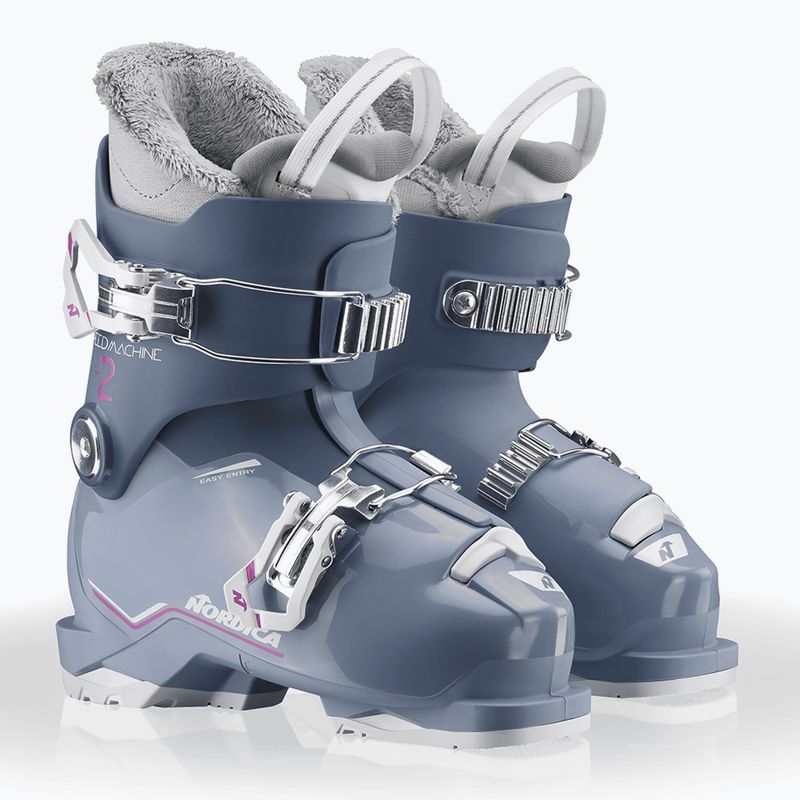 Детски ски обувки Nordica Speedmachine J 2 blue/light blue/fucsia 7